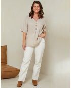 Blouse 100% Lin Edwina beige