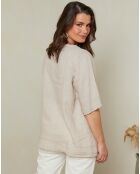 Blouse 100% Lin Edwina beige