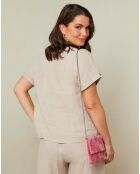 Top 100% Lin Caroline taupe