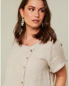 Top 100% Lin Caroline taupe