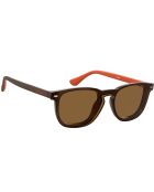 Lunettes de Soleil Homme marron/orange