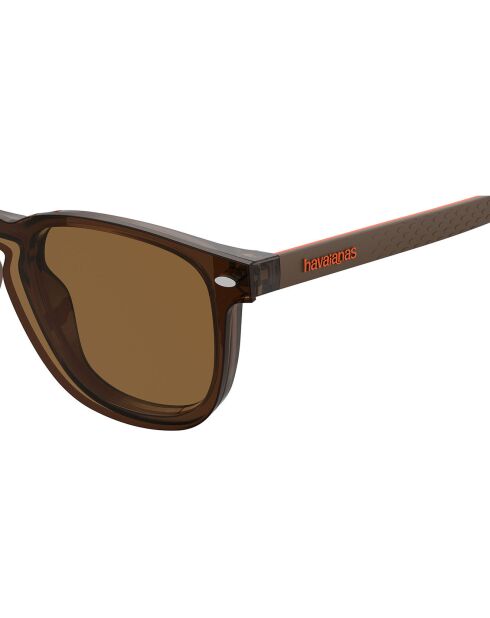 Lunettes de Soleil Homme marron/orange