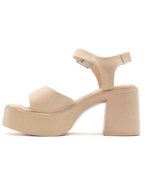 Beige sandalen Ello - hak van 8 cm
