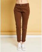 Pantalon chino Natural Tess moka