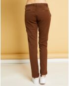 Pantalon chino Natural Tess moka