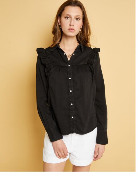 Chemise en jean Natural Gilda black stone