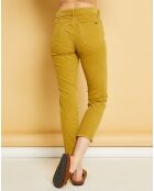 Pantalon slim en Velours côtelé Arizona ocre