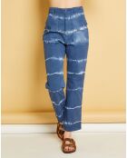 Pantalon cargo en Gabardine Stretch Tanker tye & dye egyptian/écru