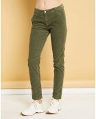 Pantalon chino Natural Tess military kaki