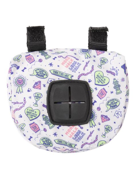 Distributeur de sacs à crottes Best In Show blanc - 13x3.5x1 cm