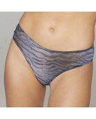 Culotte taille haute Ema bleue