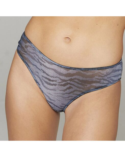 Ema blaues Höschen mit hoher Taille