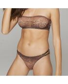 Soutien-gorge bandeau Vanessa marron