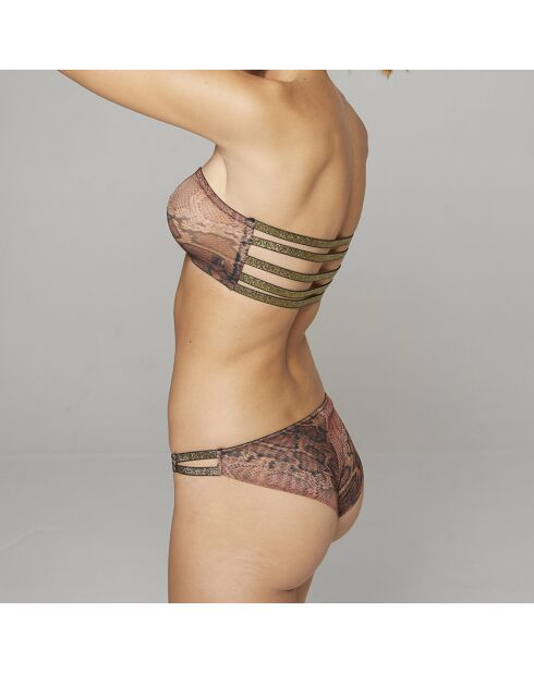Soutien-gorge bandeau Vanessa marron