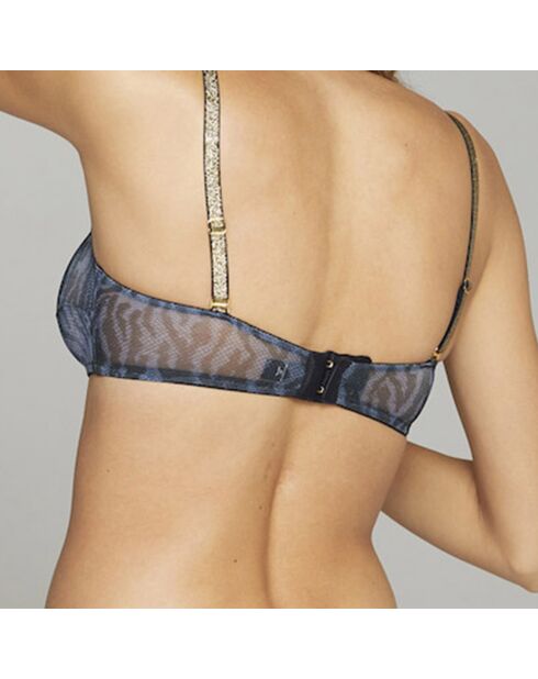 Sujetador con diadema azul Ema