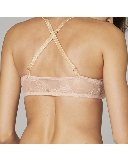 Soutien-gorge bandeau Nicky rose poudré