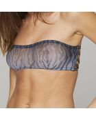Soutien-gorge bandeau Vanessa bleu