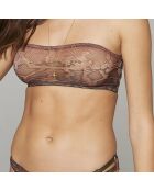 Soutien-gorge bandeau Vanessa marron