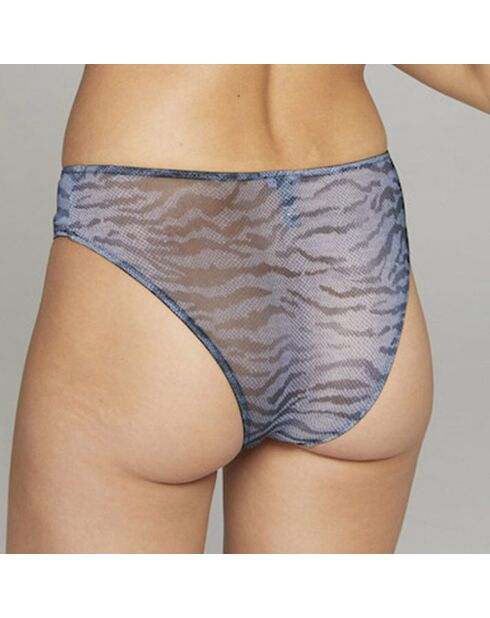 Culotte taille haute Ema bleue