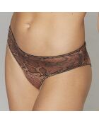 Culotte taille haute Ema marron