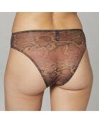 Culotte taille haute Ema marron