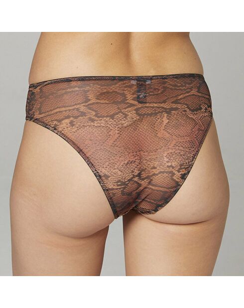 Culotte taille haute Ema marron