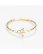 Bague Mia Zirconium or jaune