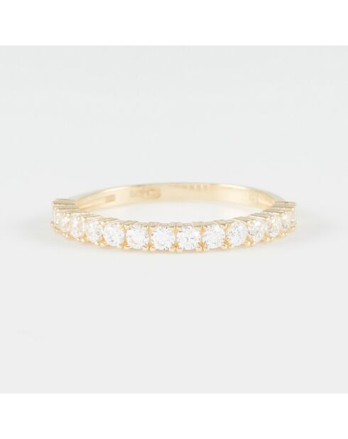 Bague Abigail Zirconium or jaune