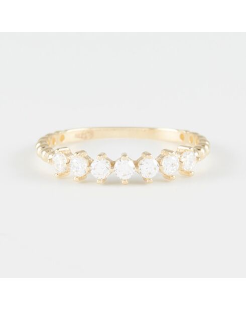 Bague Bella Zirconium or jaune