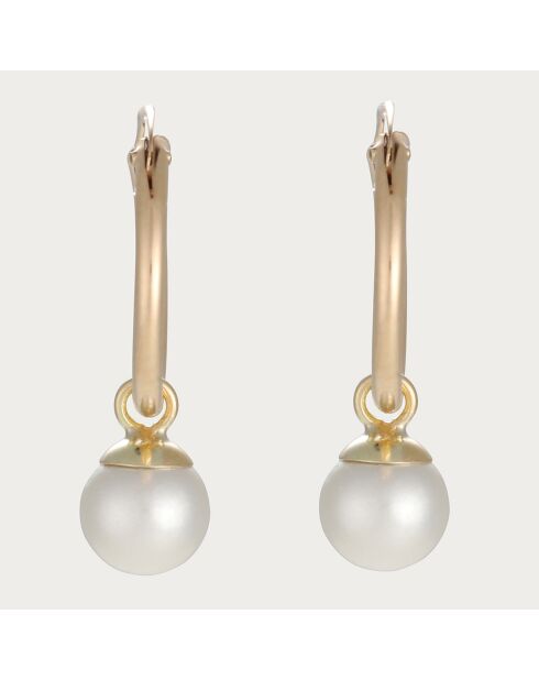 Boucles d'oreilles Isla Perla or jaune