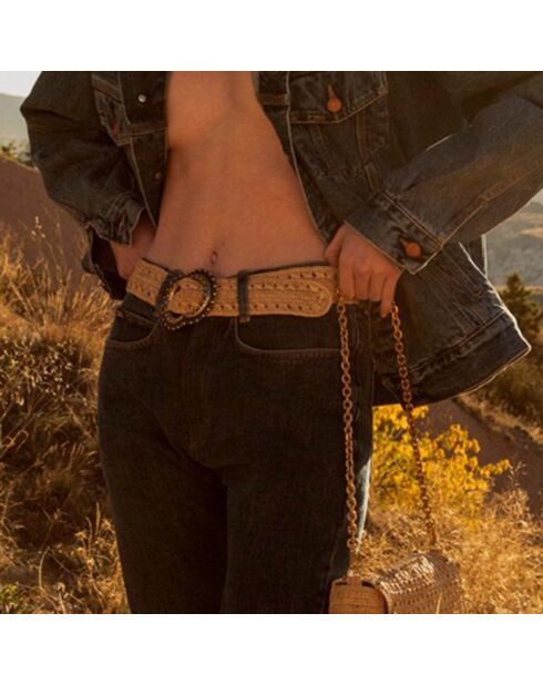 Ceinture en Raphia Elisa naturel