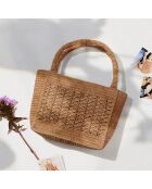 Sac cabas en Raphia Jane thé - 25x20x11 cm