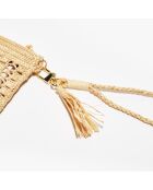 Pochette en Raphia Jane naturel - 26x18x1 cm