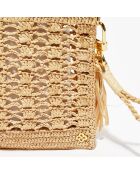 Pochette en Raphia Jane naturel - 26x18x1 cm