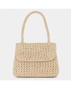 Sac à main en Raphia Félicie naturel - 28x23x10 cm