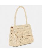 Sac à main en Raphia Félicie naturel - 28x23x10 cm