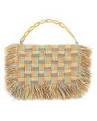 Pochette en Raphia Harper pastel - 50x34x4 cm