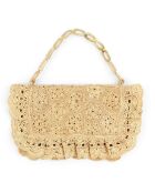 Pochette en Raphia Hanae naturel - 34x20x3 cm