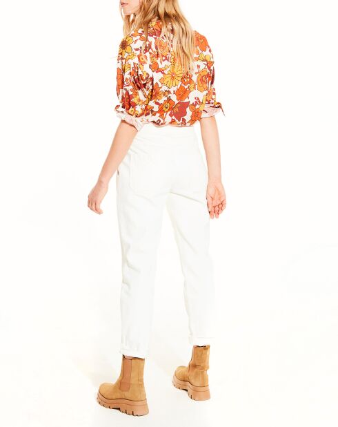 Pantaloni dritti Thais ecru