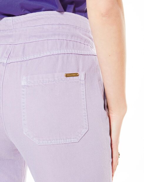 Pantalon droit Thais parme