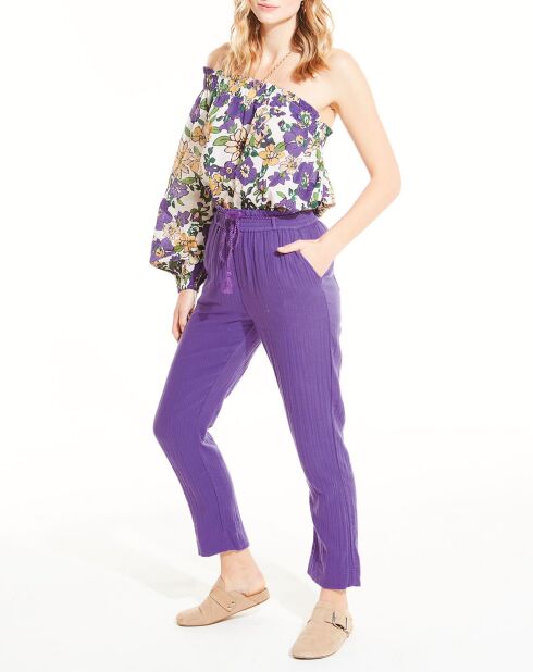 Pantalon Nathalie violet