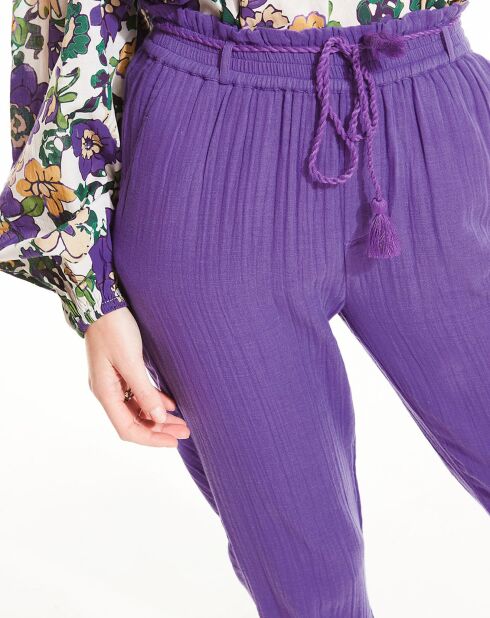 Pantalon Nathalie violet