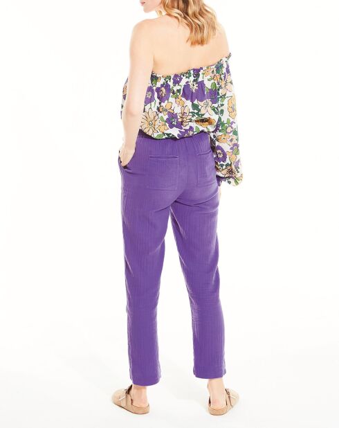 Pantalon Nathalie violet