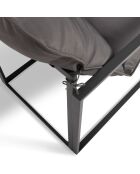 Salon de jardin Tropea 2 places gris anthracite