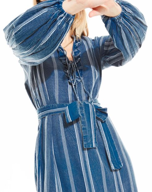 Robe loose Renata bleue