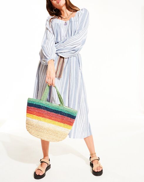 Patricia blaues weites Kleid