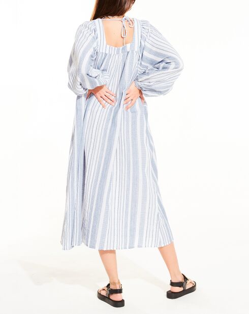 Patricia blaues weites Kleid