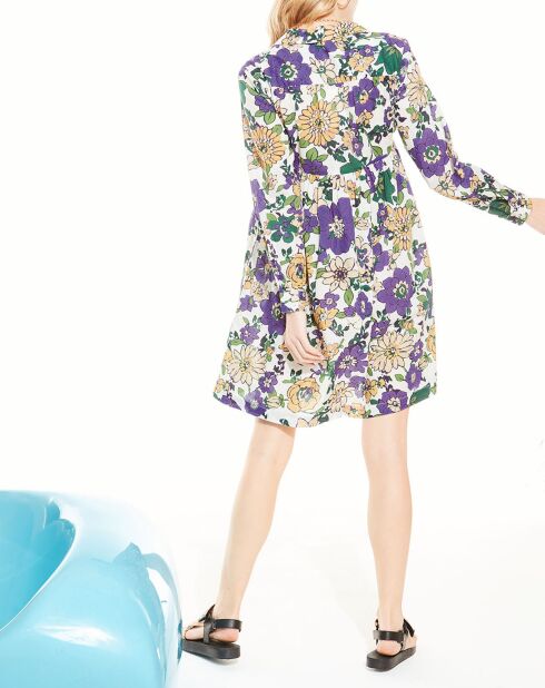 Robe courte Danae violet/multicolore