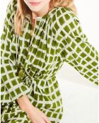 Robe caftan Kyoto verte