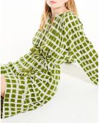 Robe caftan Kyoto verte